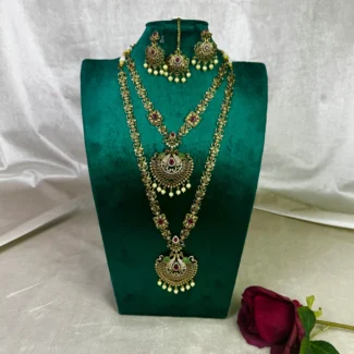 South indian double bridal set